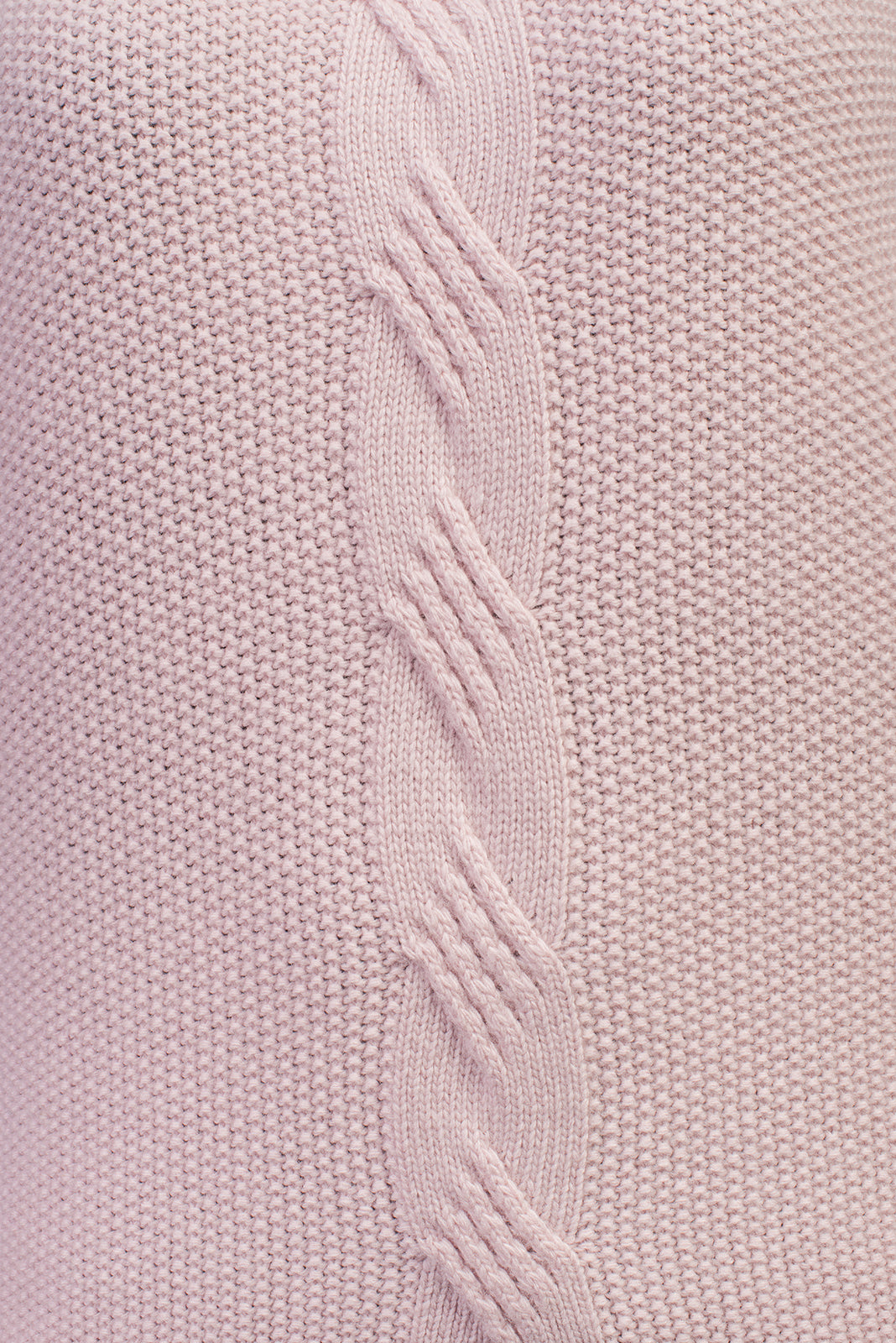 Pink Women's Cable-Knit Cashmere Blend Sweater, view 4