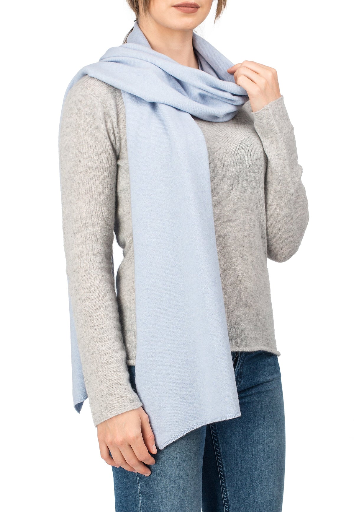 Sky Unisex Cashmere Blend Scarf