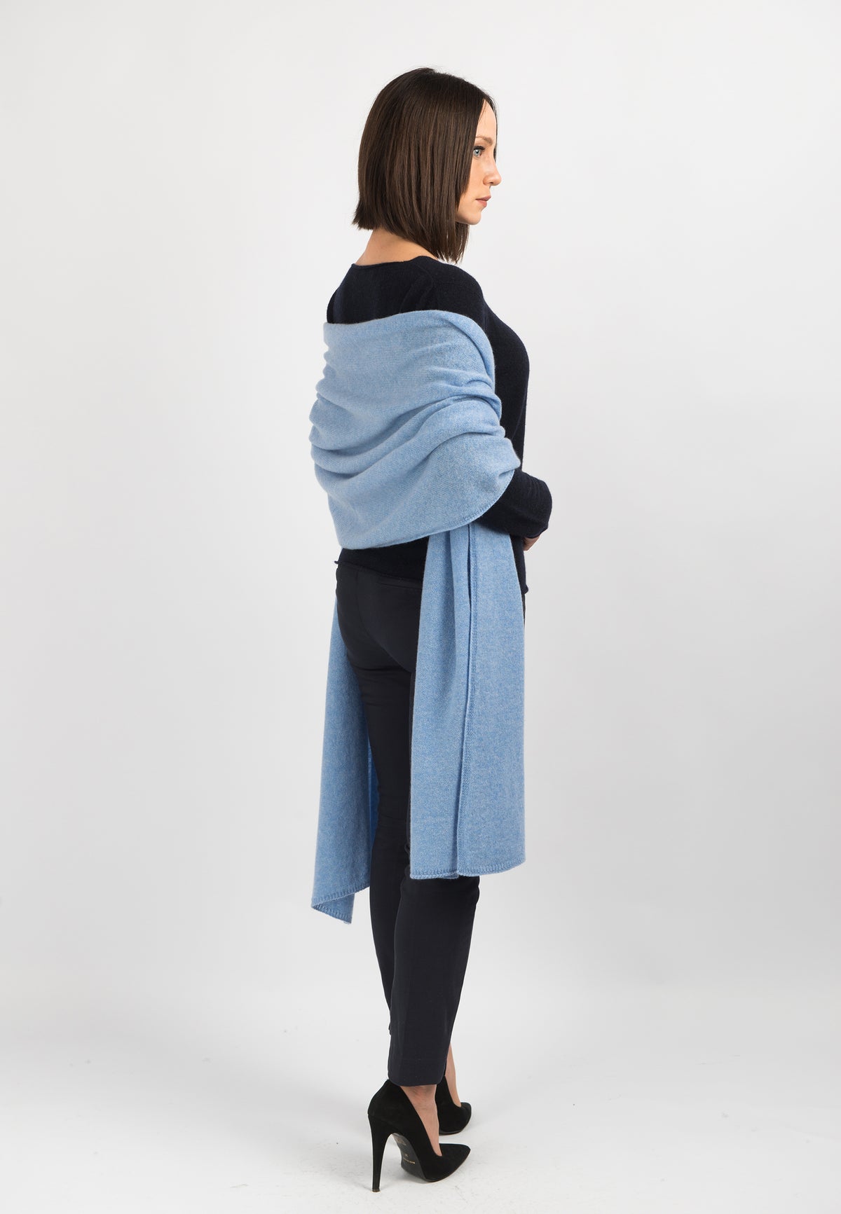 Sky Women's 100% Cashmere Wrap, view 3