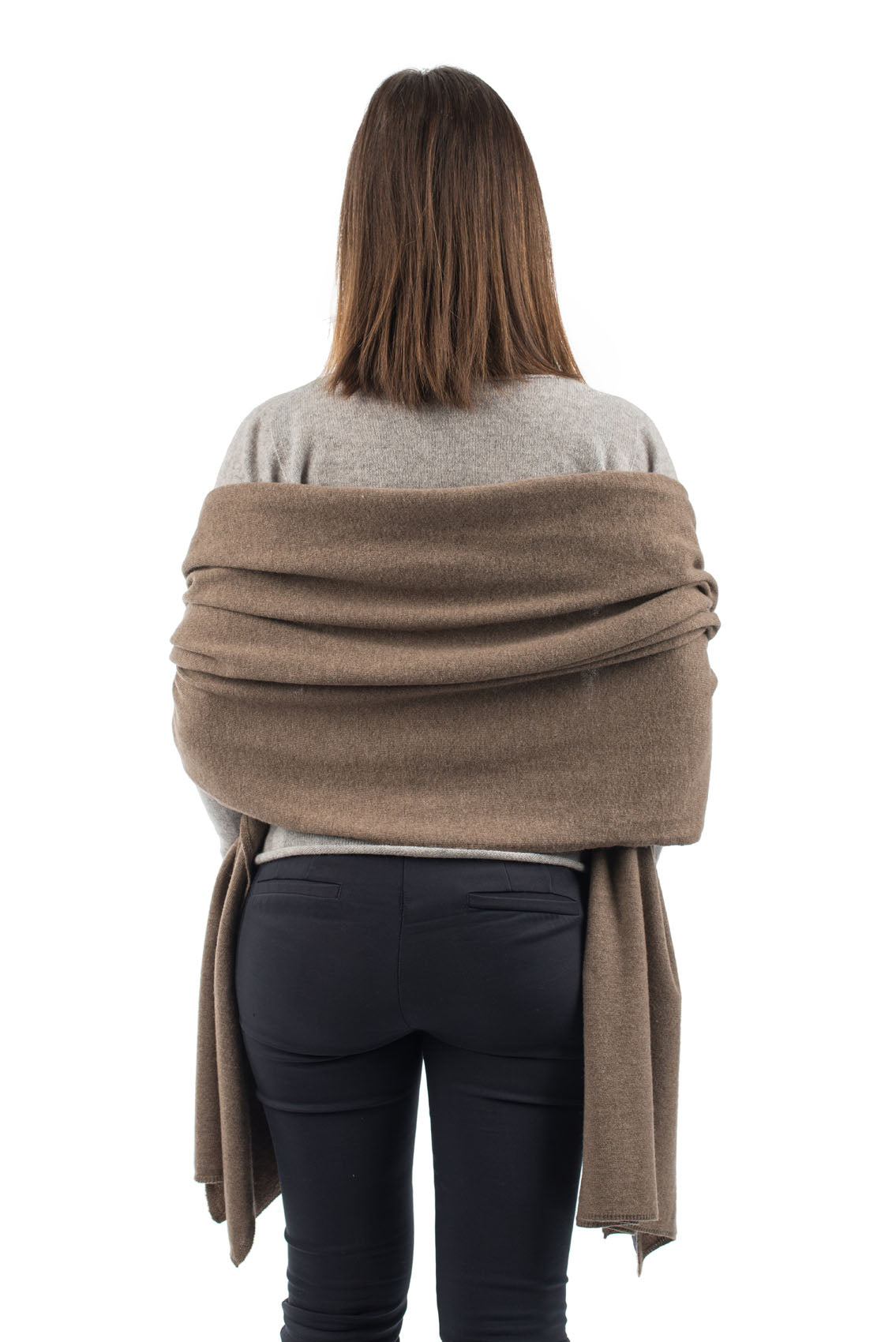 Mink Women's Cashmere Blend Wrap, view 3