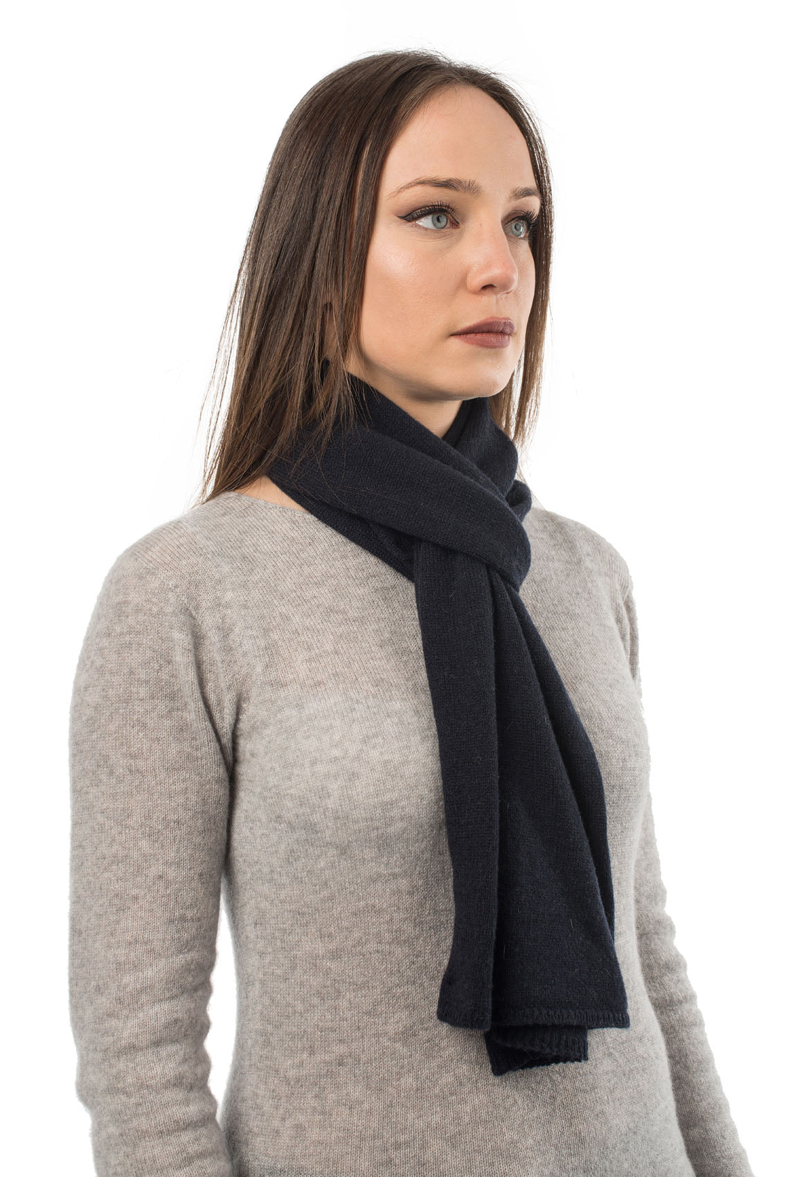 Blue Unisex 100% Cashmere Scarf, view 2
