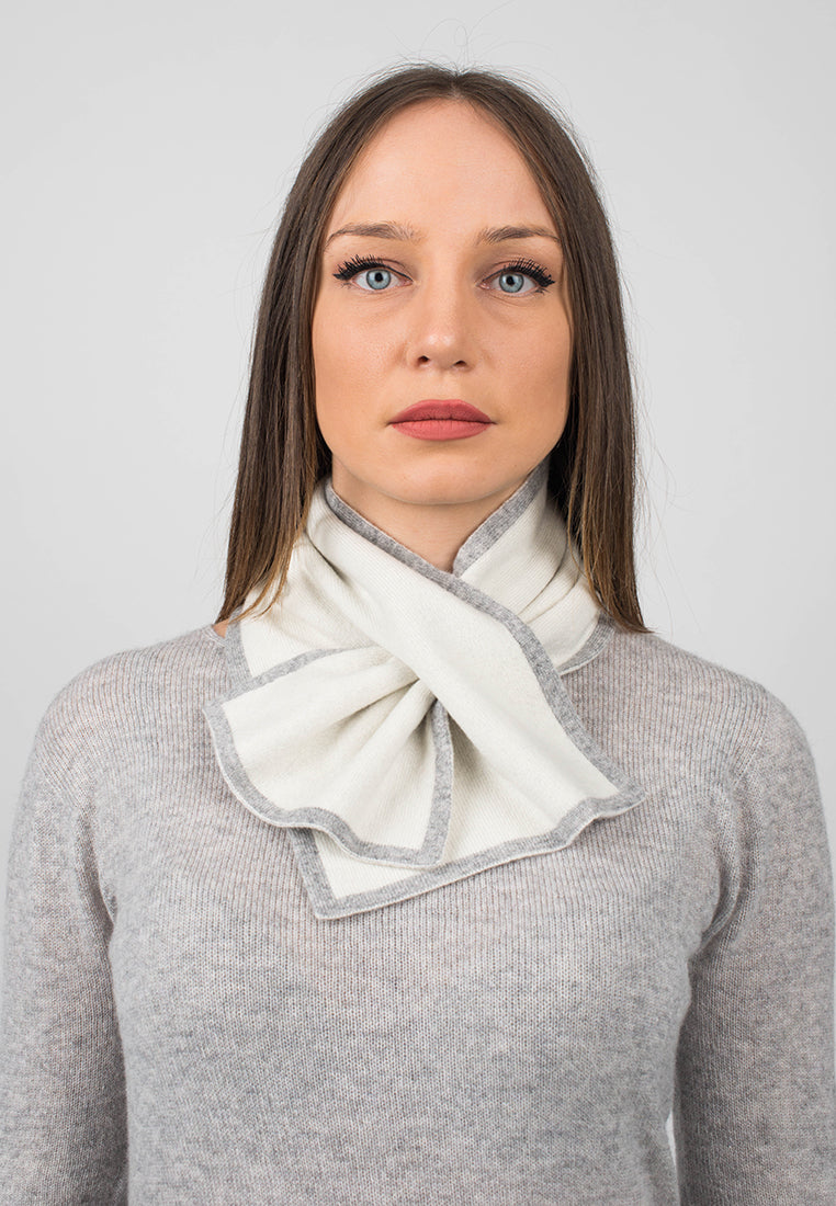 Gray Women's Reversible 100% Cashmere Neck Warmer, view 3