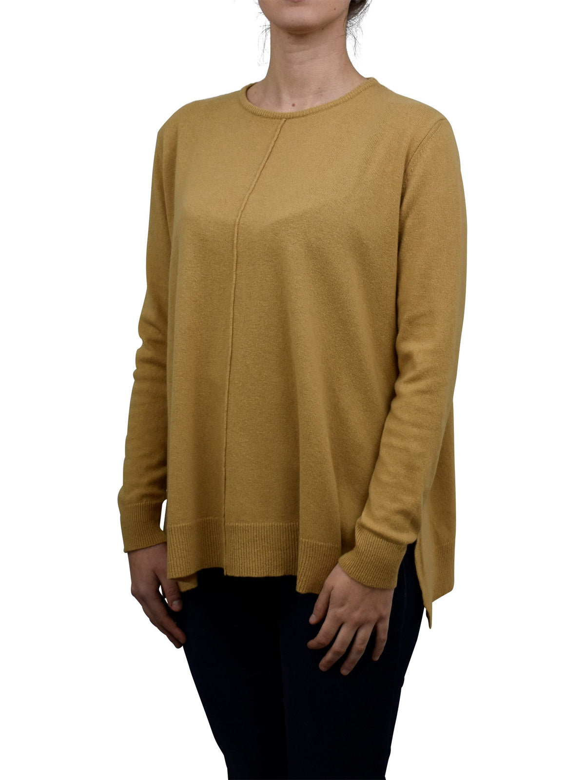Camel Women's A-Line Cashmere Blend Oversized Sweater, view 3