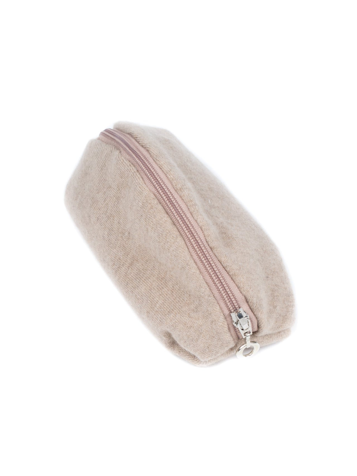 Beige 100% Cashmere Clutch, view 2