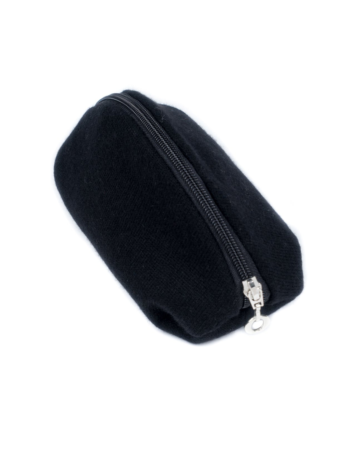 Black 100% Cashmere Clutch, view 3