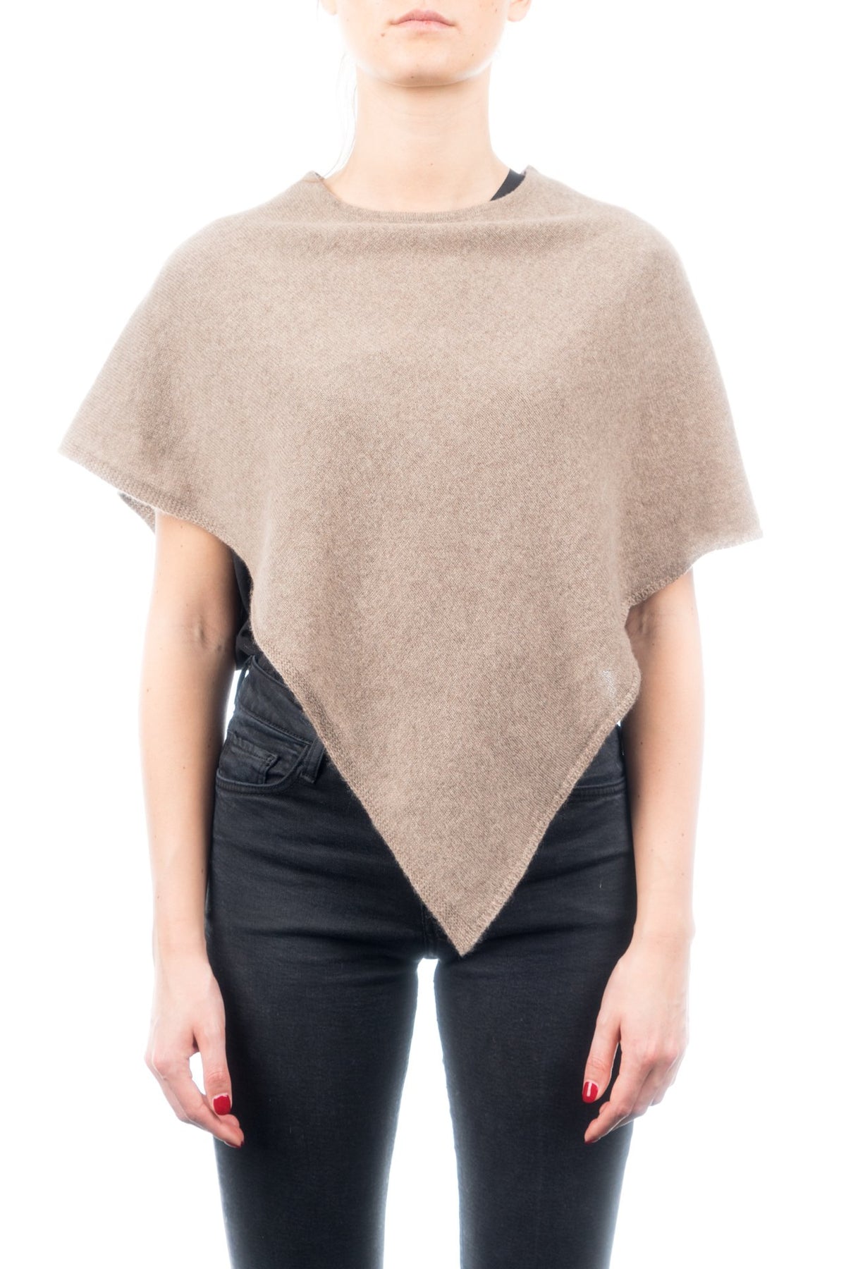 Mink Short 100% Cashmere Poncho