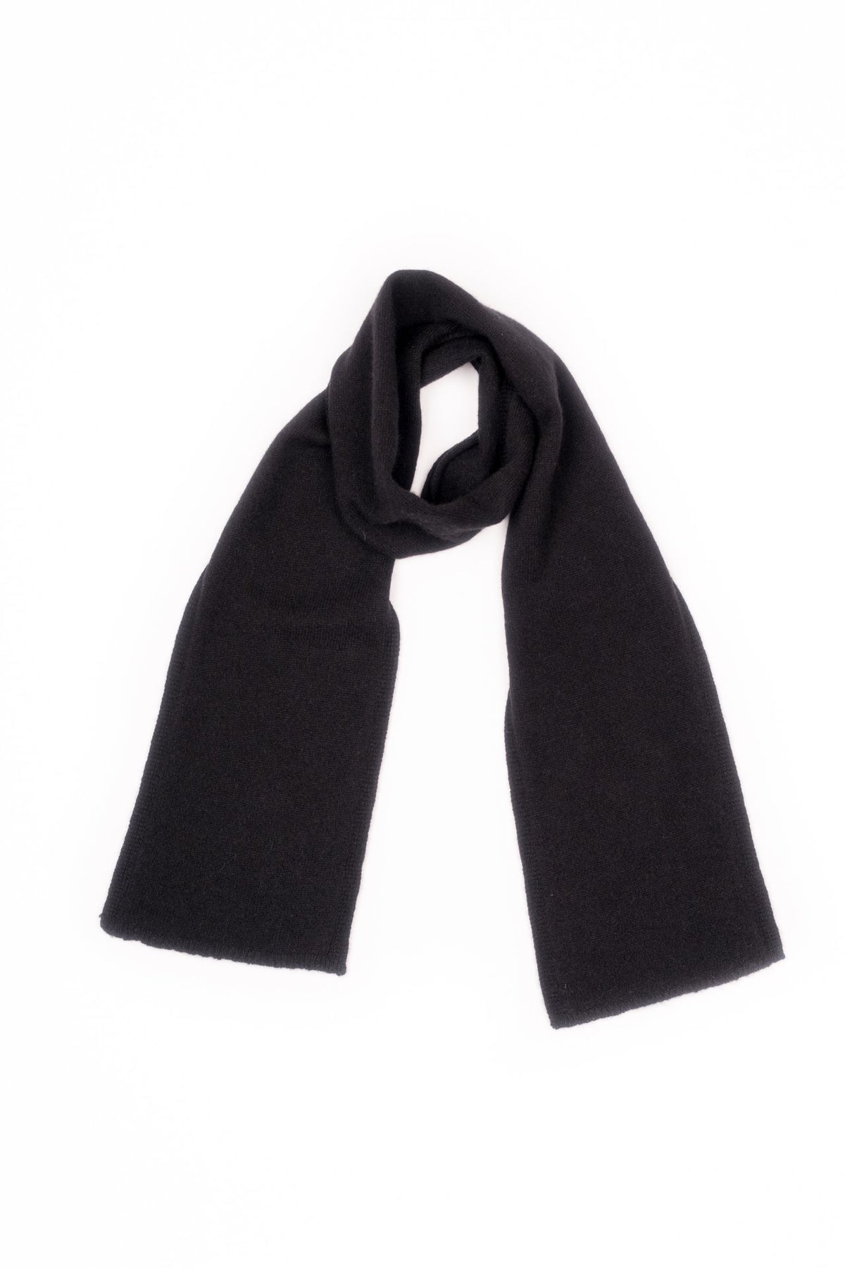 Black Kids' 100% Cashmere Scarf