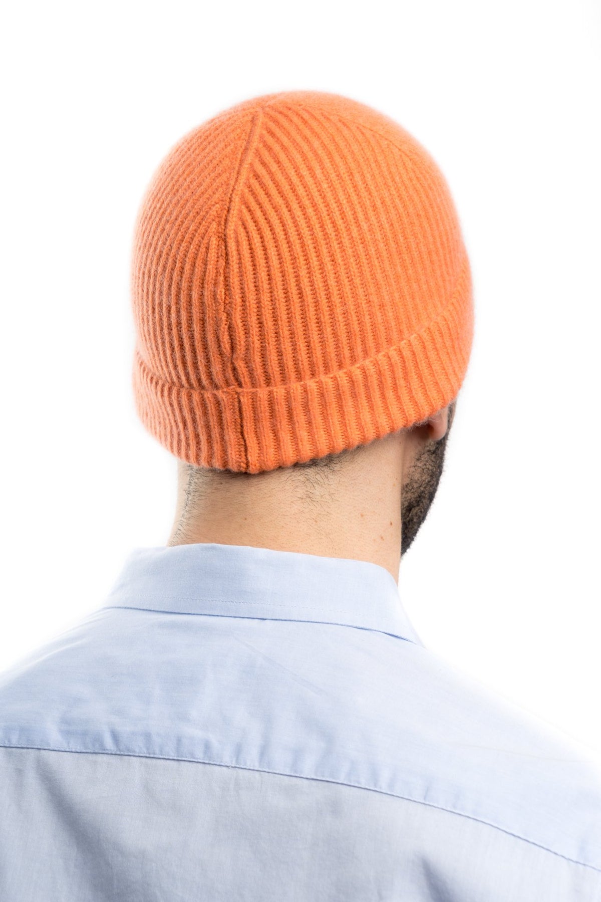 Orange Men's 100% Cashmere Beanie