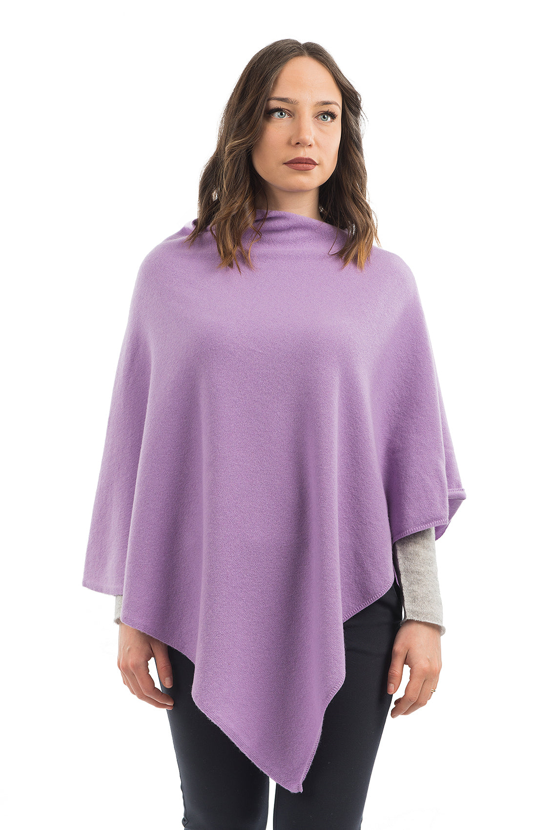 Lilac Cashmere Blend Poncho