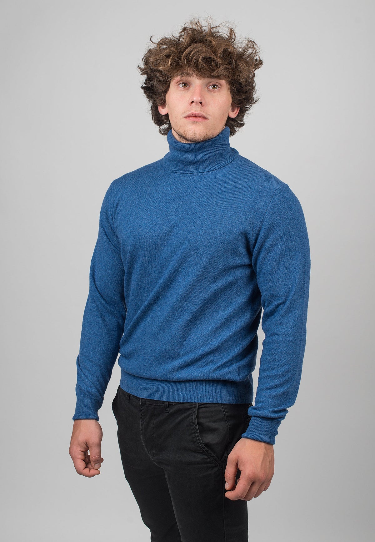 Men's Cashmere Blend Turtleneck, view 2