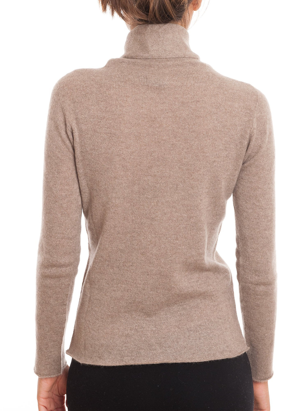 Mink Women's 100% Cashmere Turtleneck, view 5