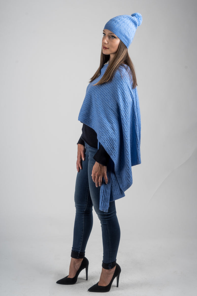 Cashmere blend braided stole | Dalle Piane Cashmere