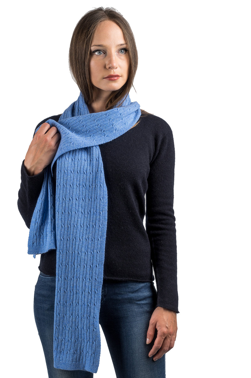 Cashmere Blend Braided Scarf | Dalle Piane Cashmere
