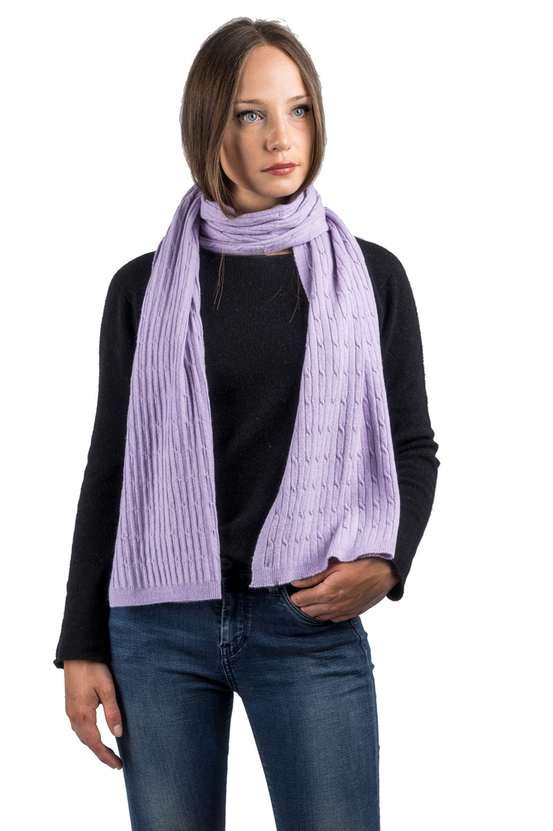 Cashmere Blend Braided Scarf | Dalle Piane Cashmere