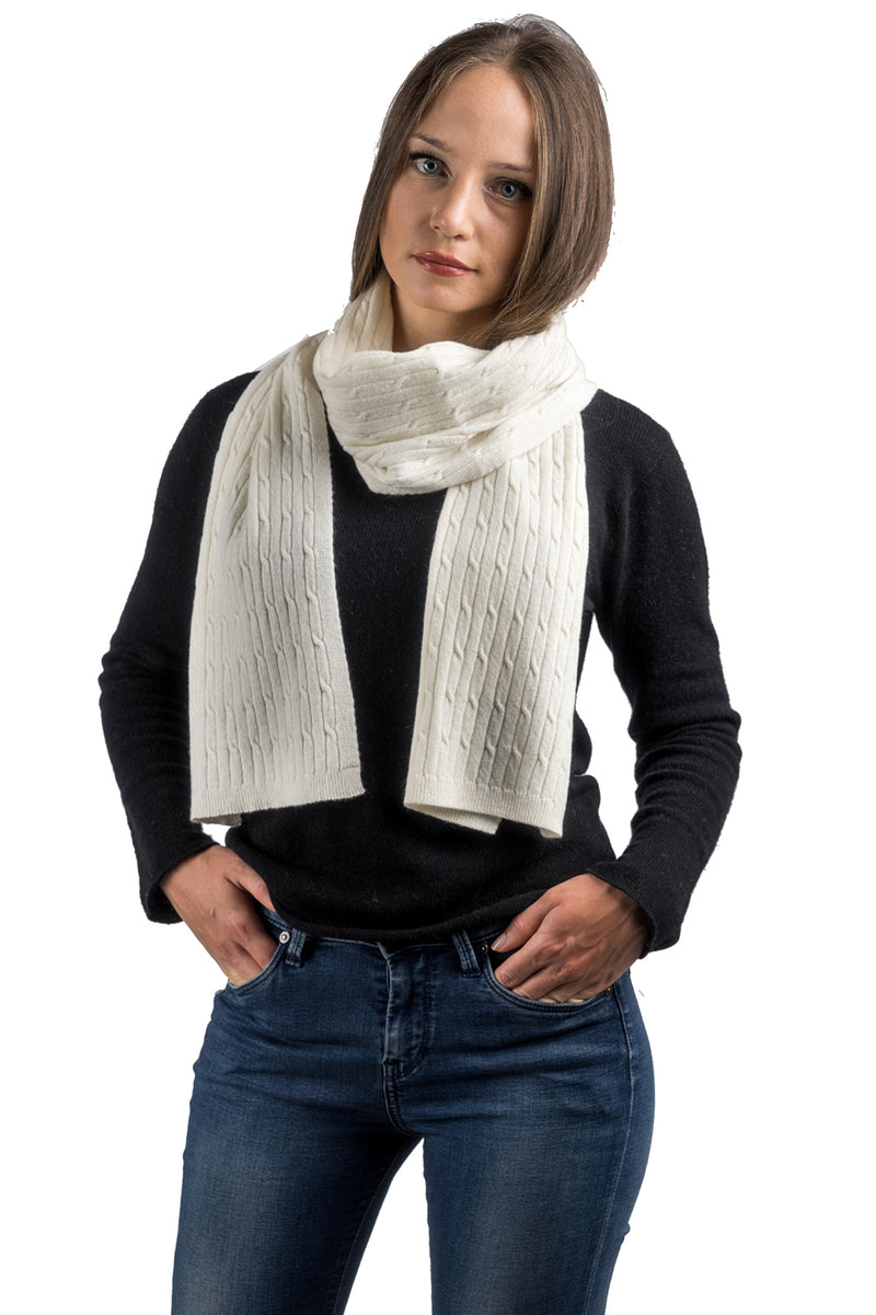 Cashmere Blend Braided Scarf | Dalle Piane Cashmere