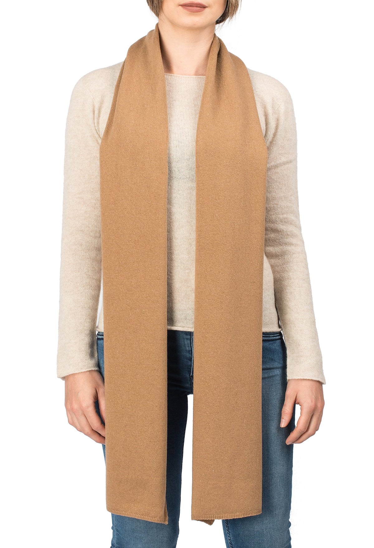 Purple Unisex Cashmere Blend Scarf, view 4