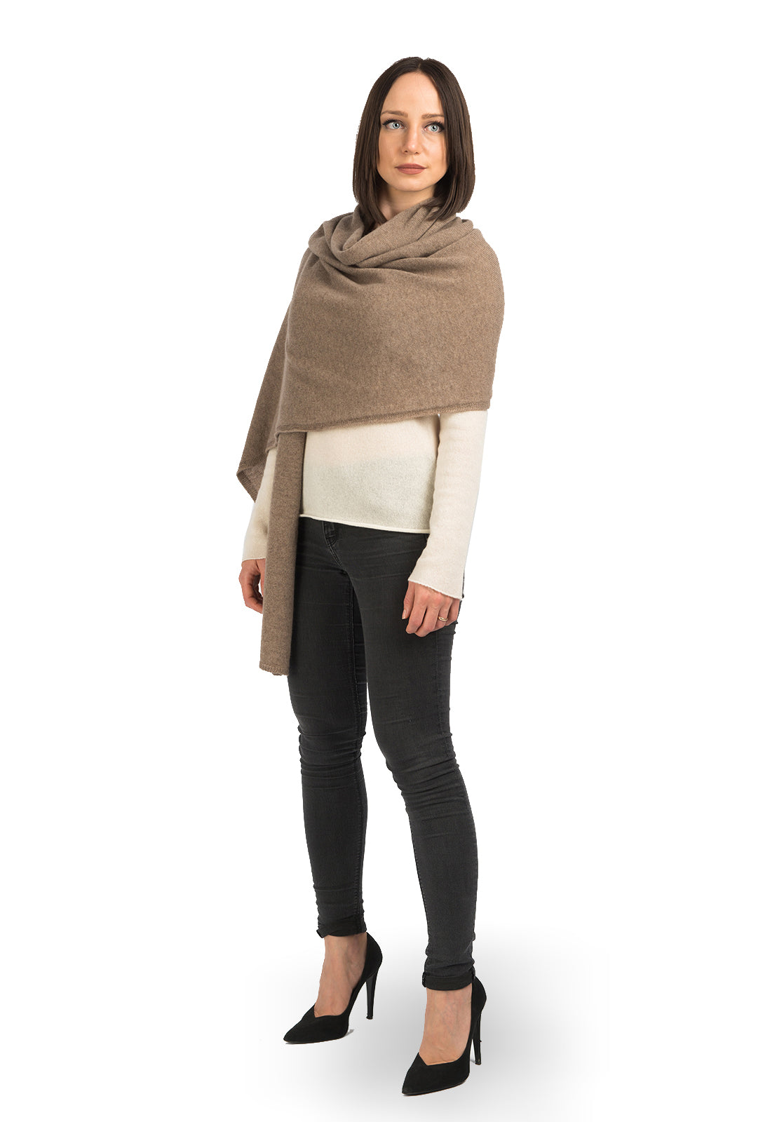 Mink Women's 100% Cashmere Wrap