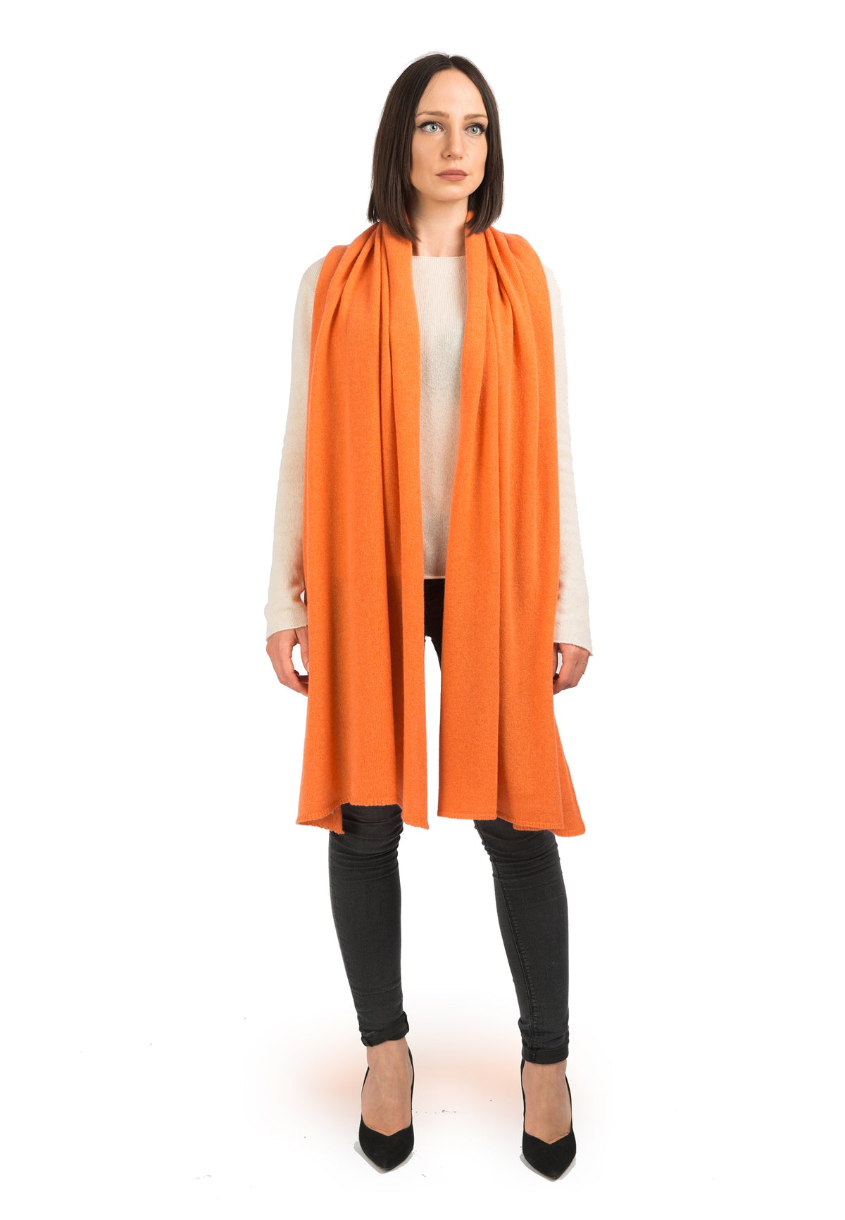 Orange Women's 100% Cashmere Wrap