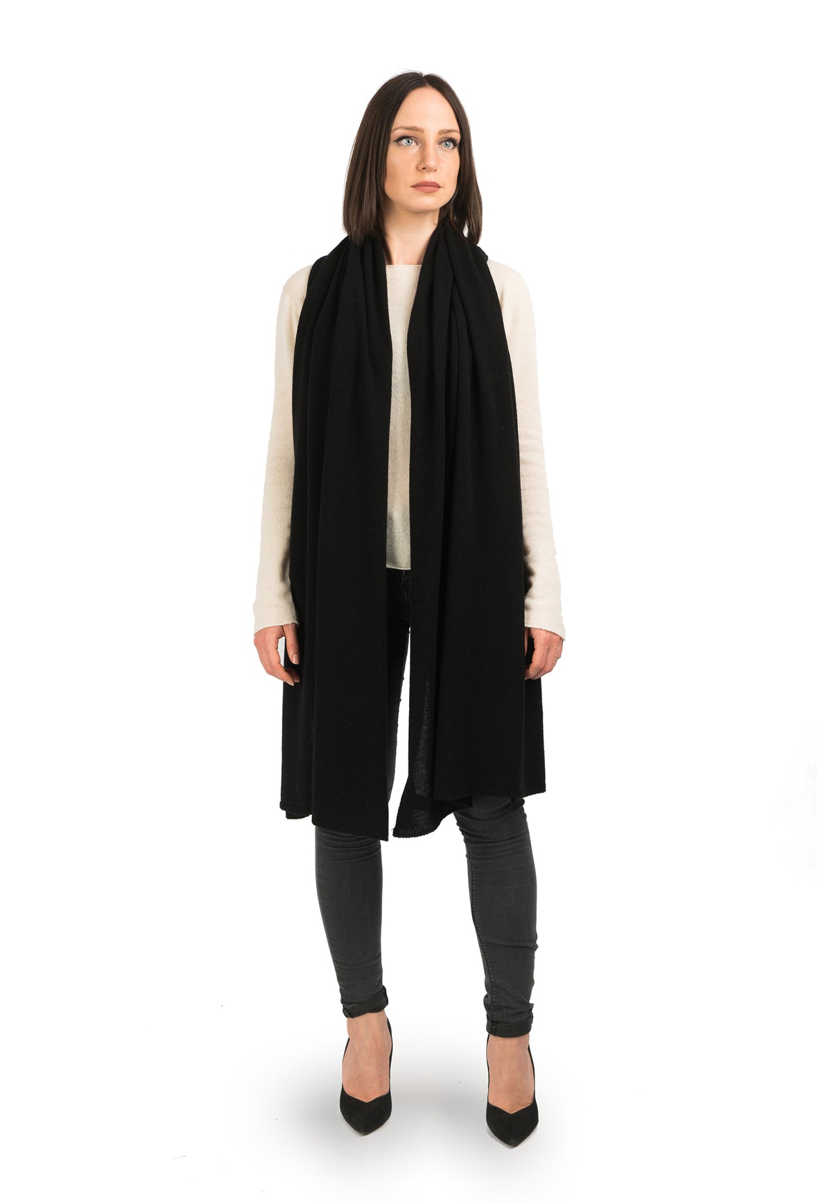 Black Women's 100% Cashmere Wrap