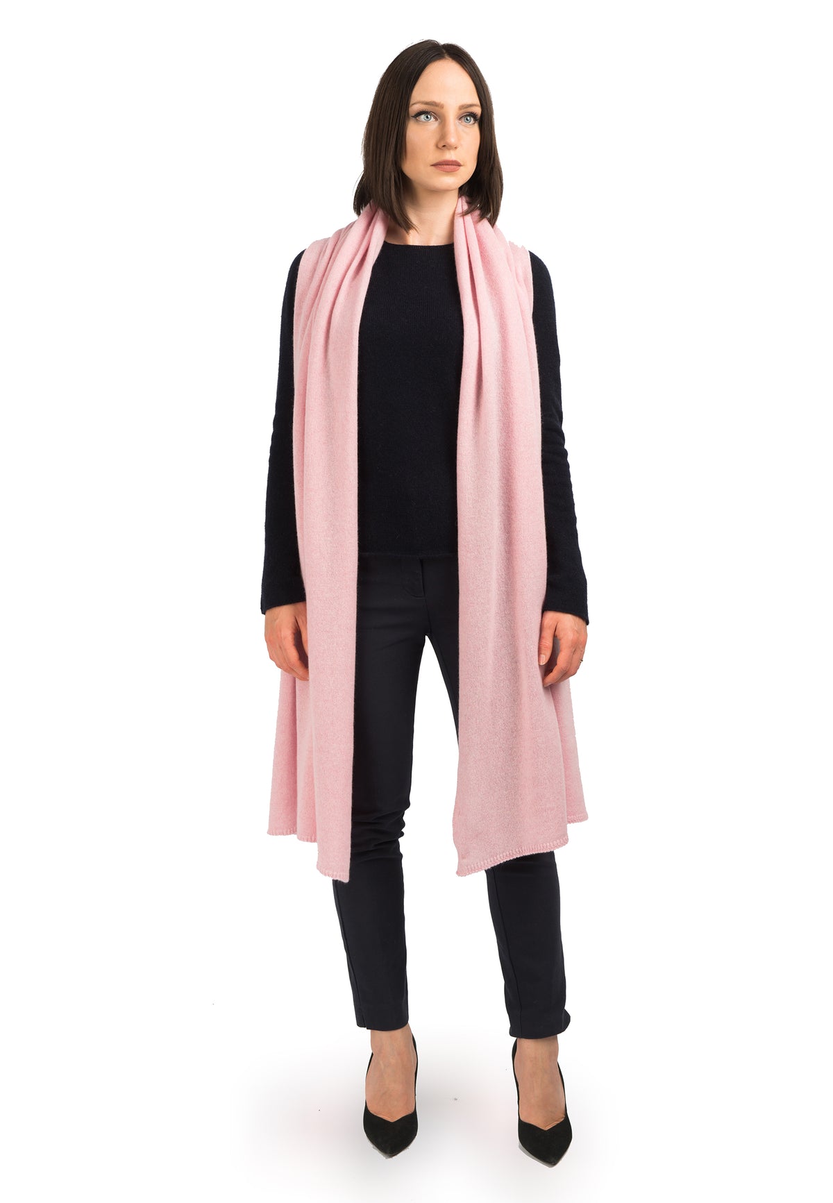 Pink Women's 100% Cashmere Wrap
