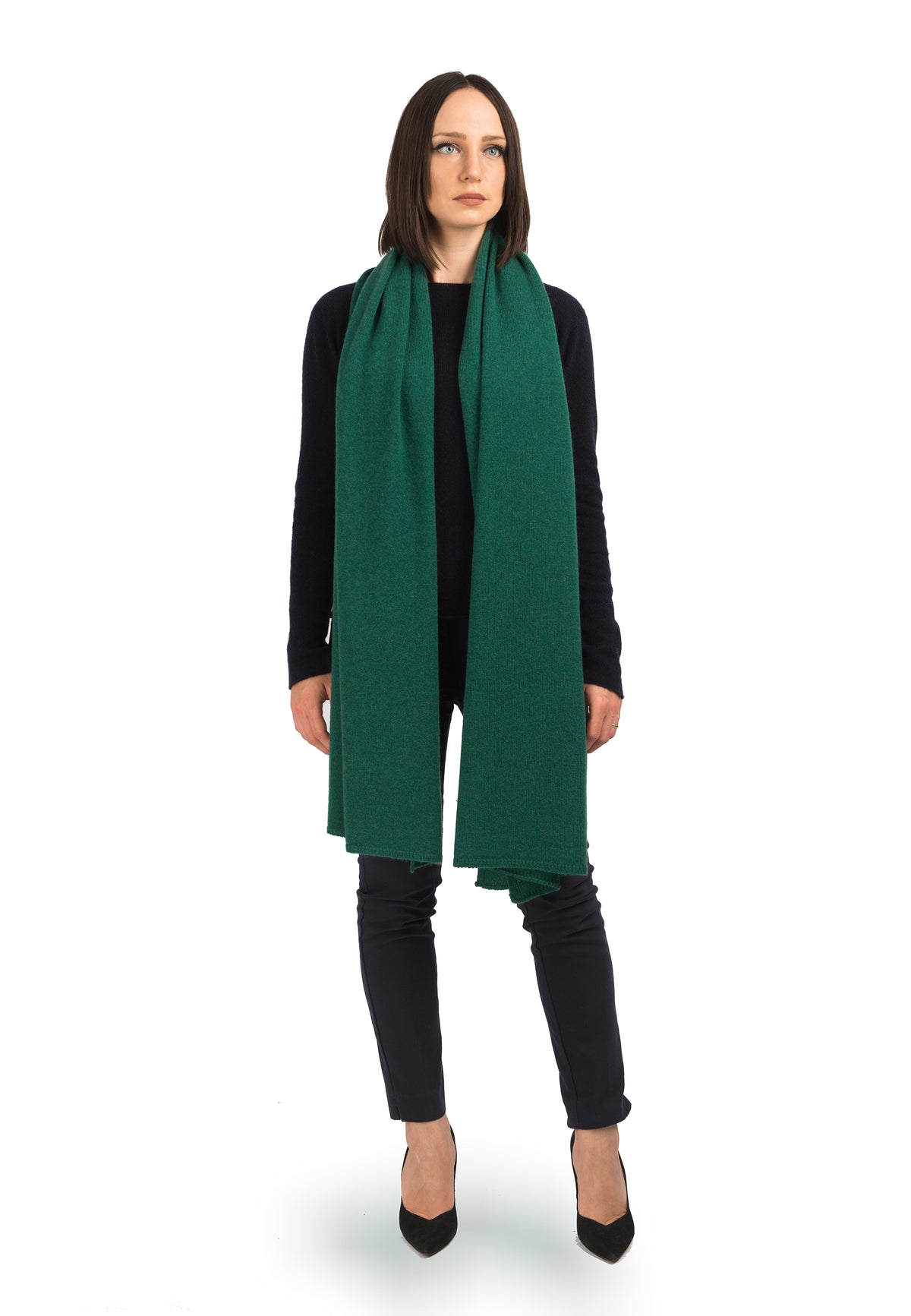 Green Women's 100% Cashmere Wrap