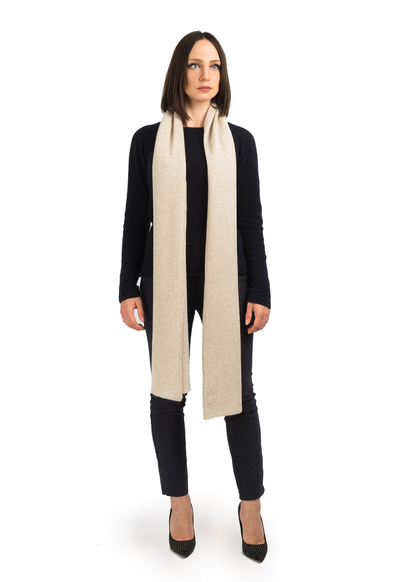 Wide scarf 100% Cashmere - Main Image