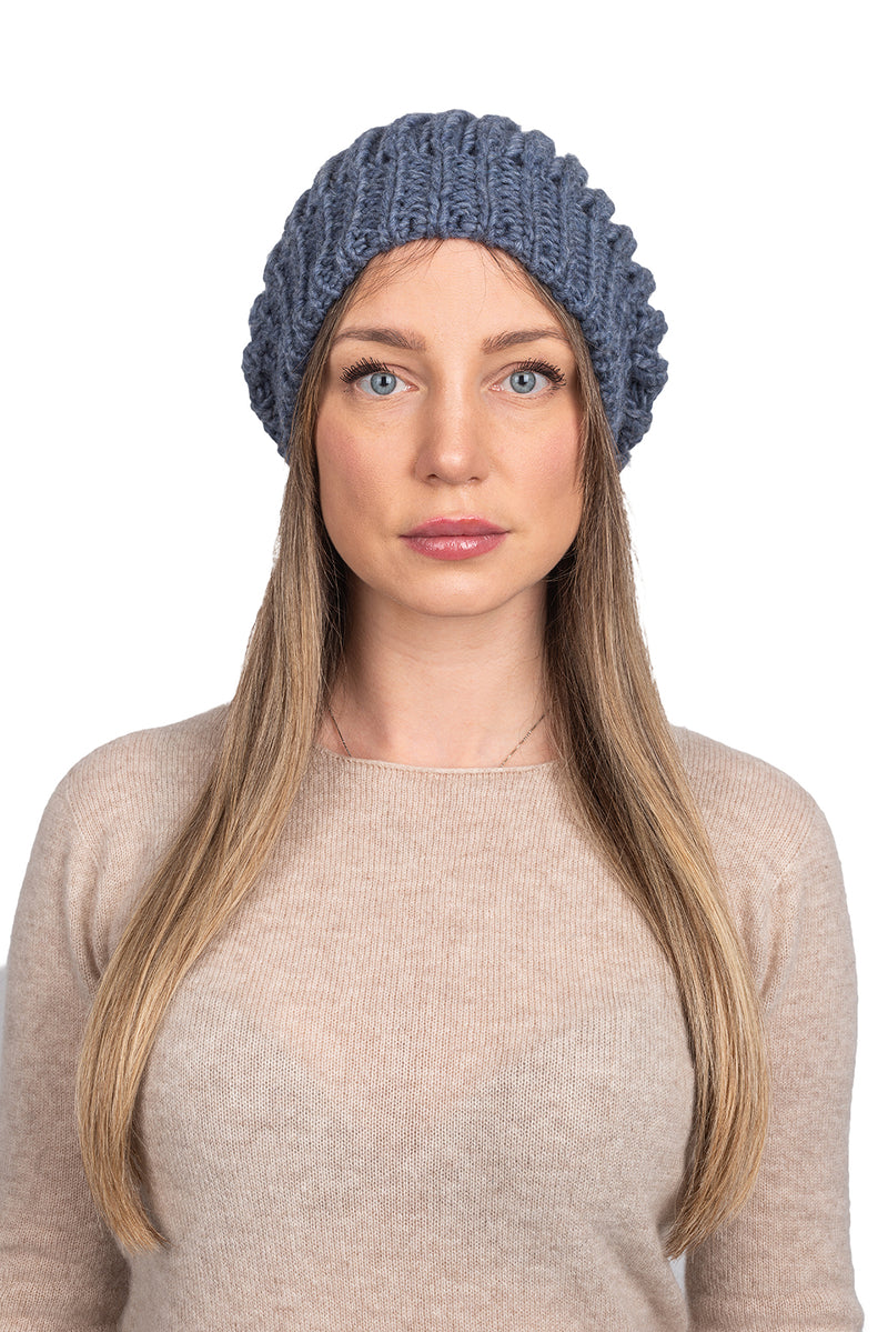 English rib knit Hat | Dalle Piane Cashmere
