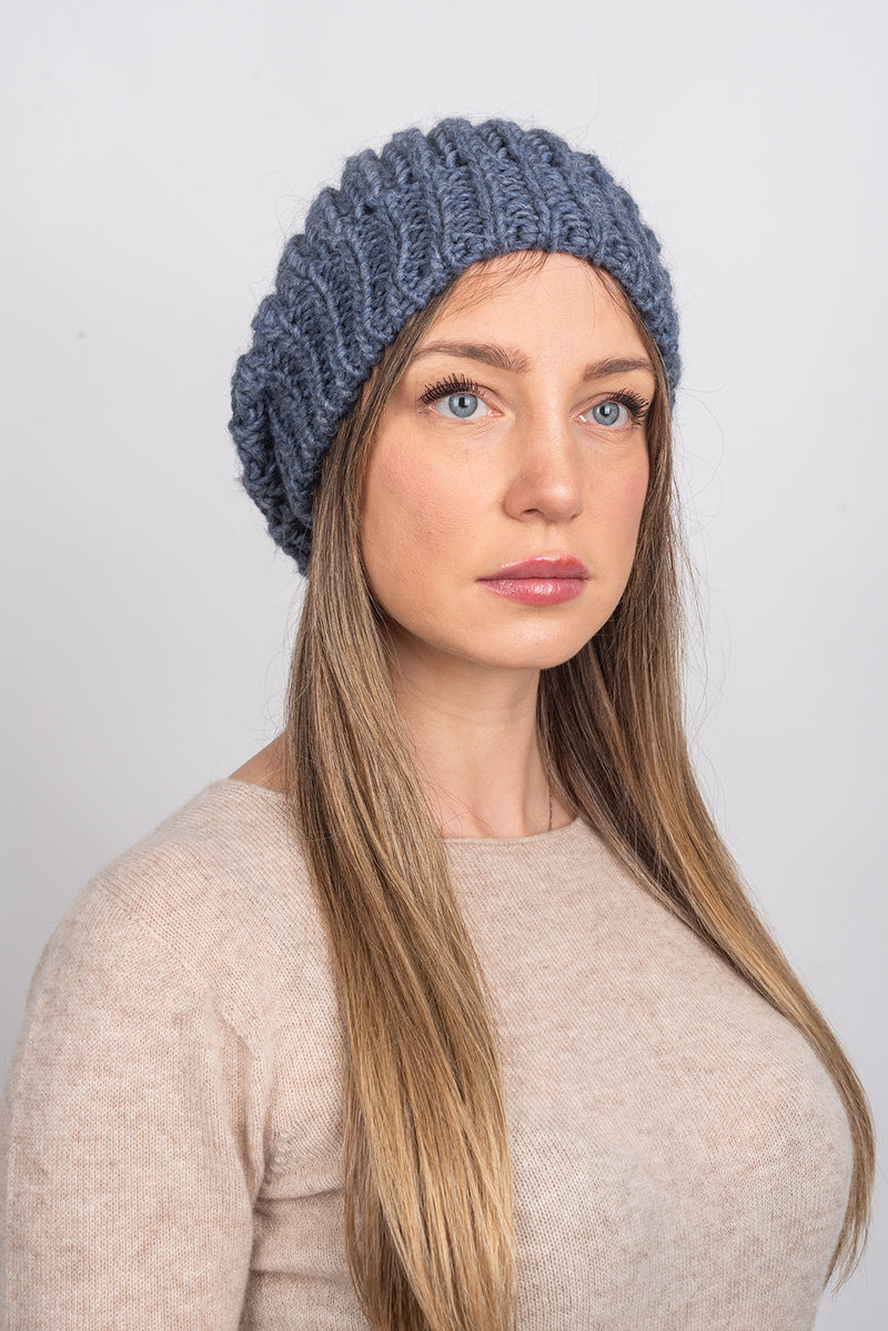 English rib knit Hat | Dalle Piane Cashmere