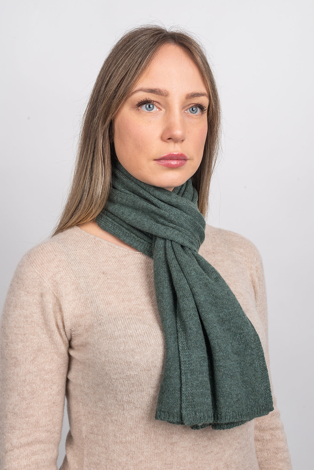 Sage Unisex 100% Cashmere Scarf, view 2