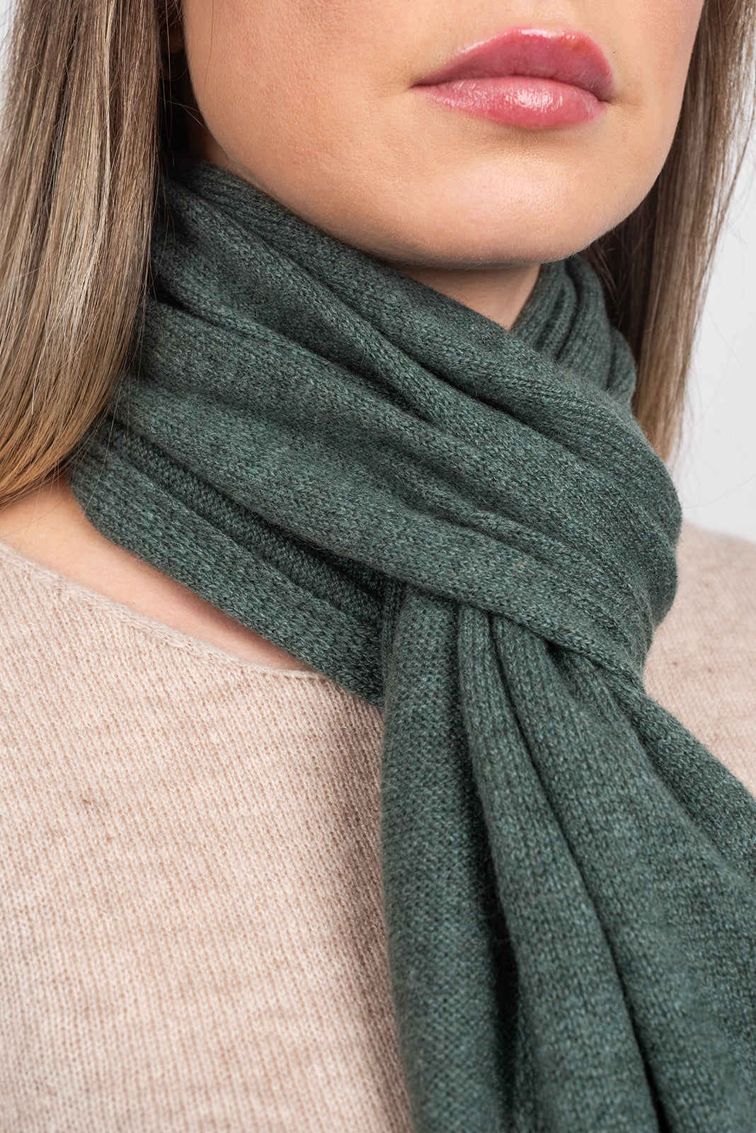Sage Unisex 100% Cashmere Scarf, view 3