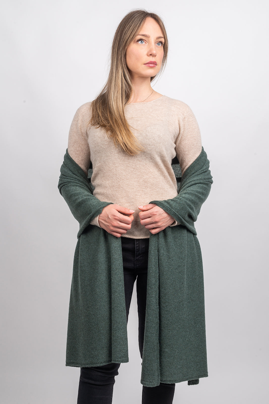 Sage Women's 100% Cashmere Wrap, view 4