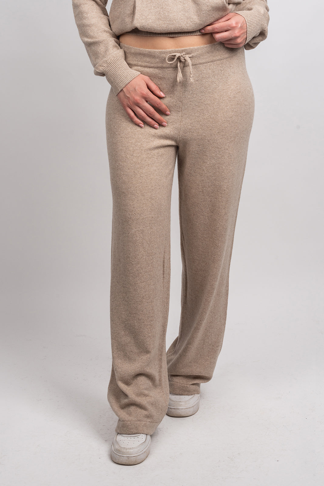Beige Women's Cashmere Blend Pants