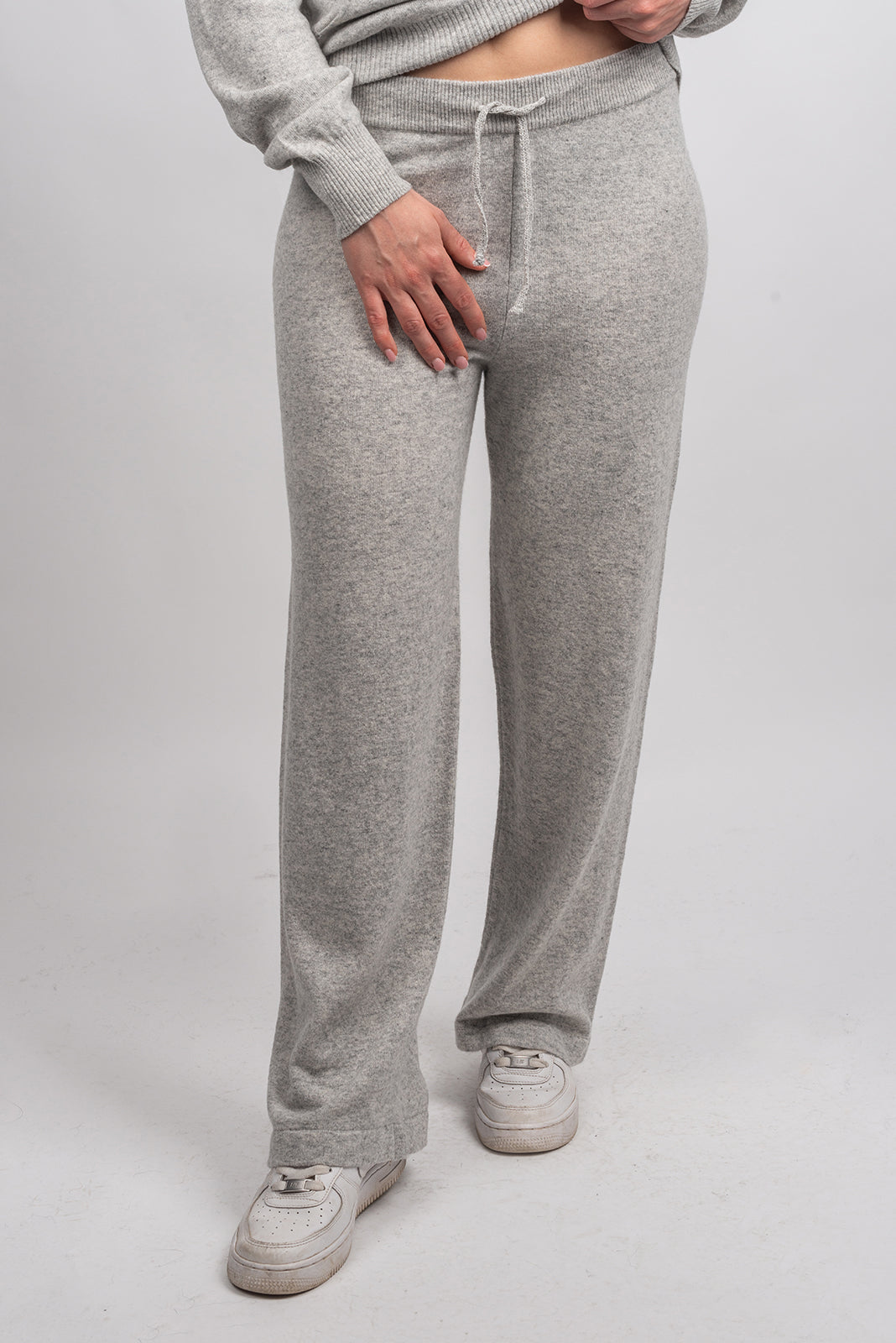 Gray Women's Cashmere Blend Pants