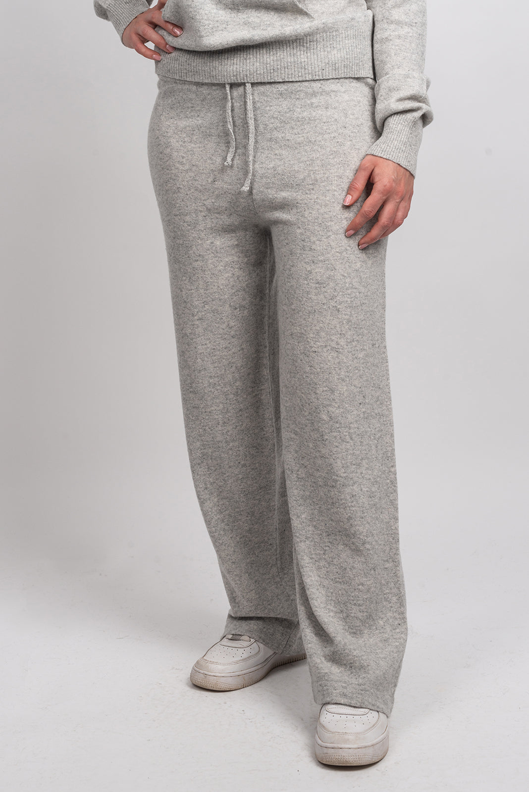 Black Women's Cashmere Blend Pants, view 4