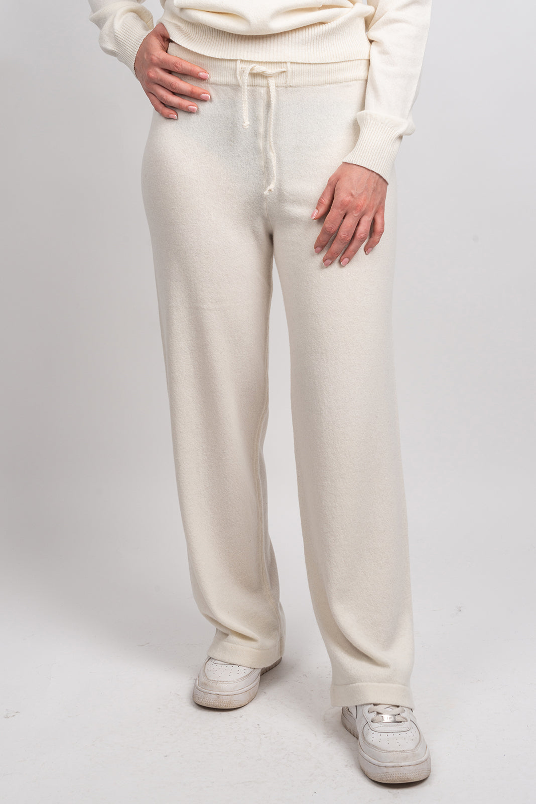 White Women's Cashmere Blend Pants
