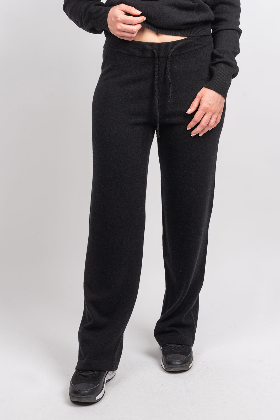 Beige Women's Cashmere Blend Pants, view 3