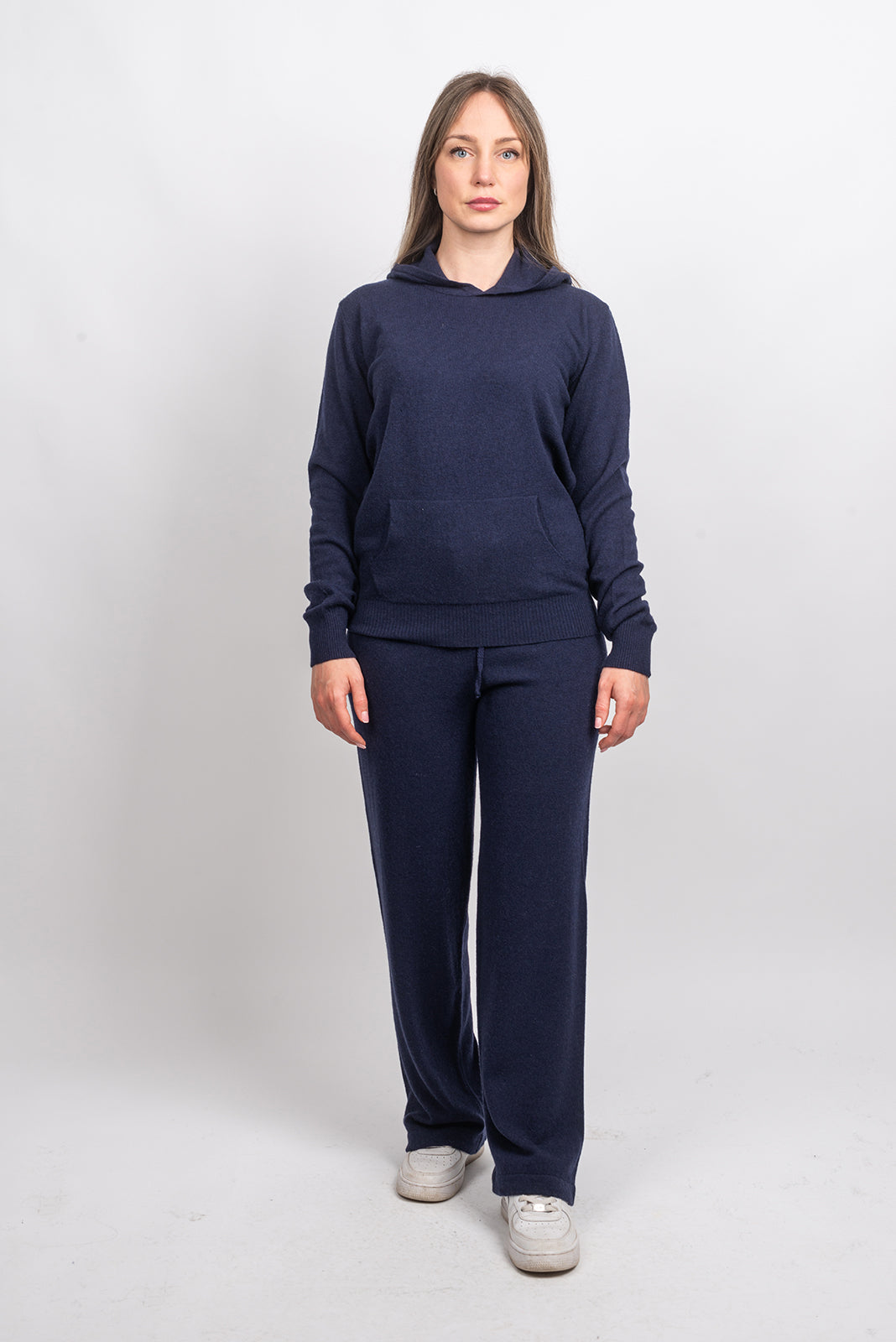 White Women's Cashmere Blend Pants, view 5