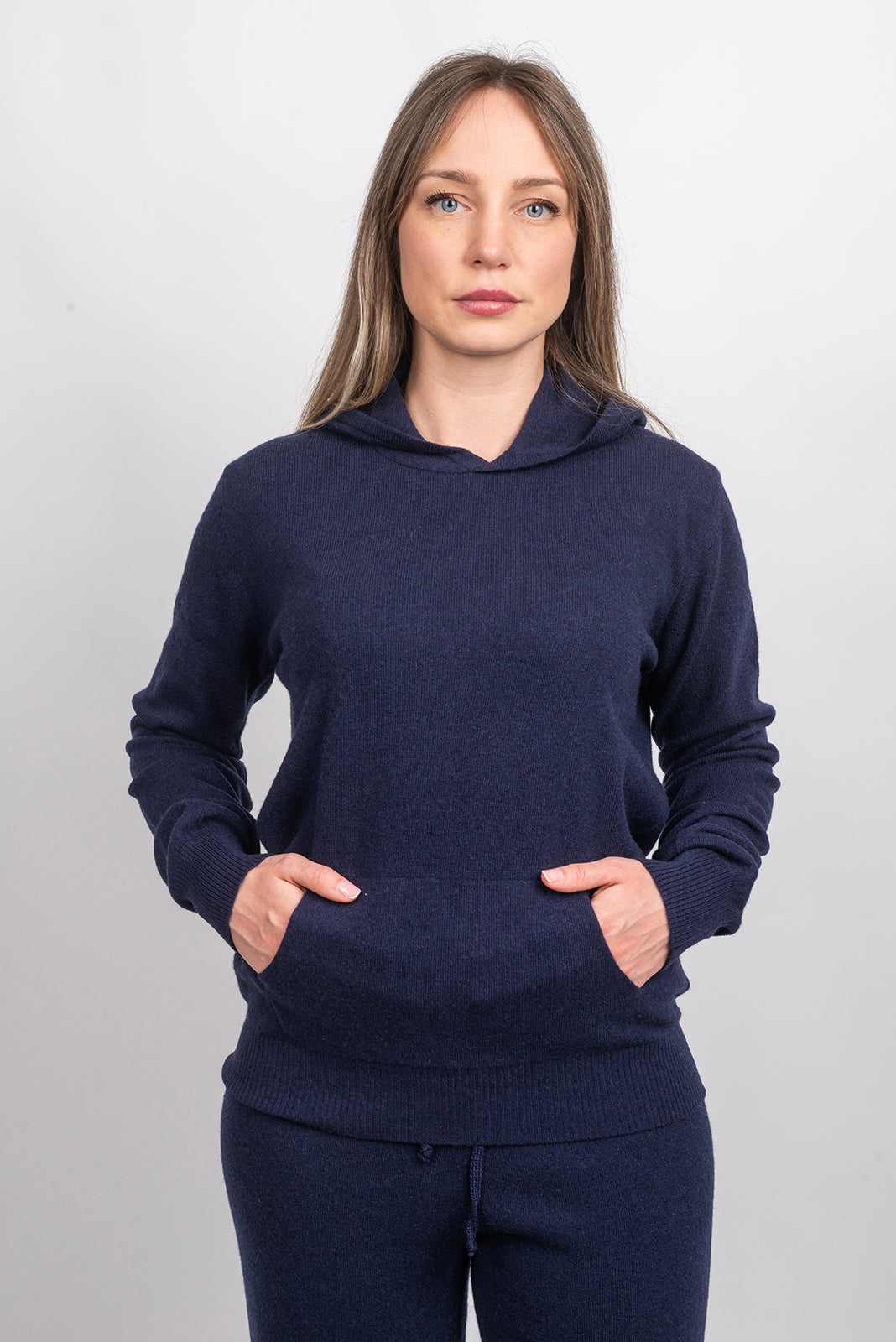 Women's Hooded Cashmere Blend Sweatshirt, view 11