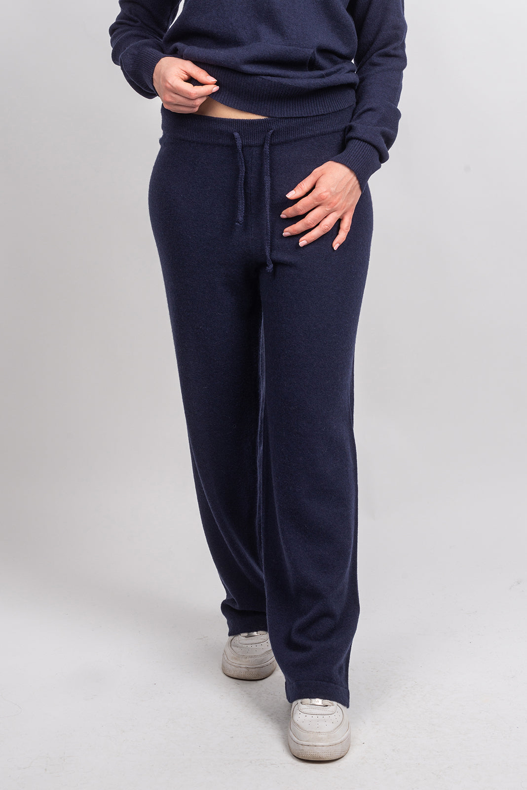 Gray Women's Cashmere Blend Pants, view 4