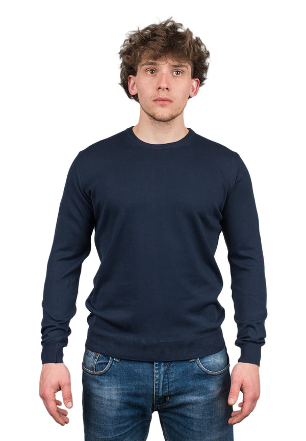 100% cotton crew neck | Dalle Piane Cashmere