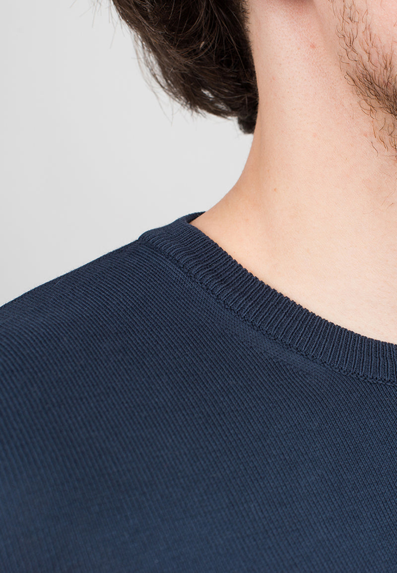 100% cotton crew neck | Dalle Piane Cashmere