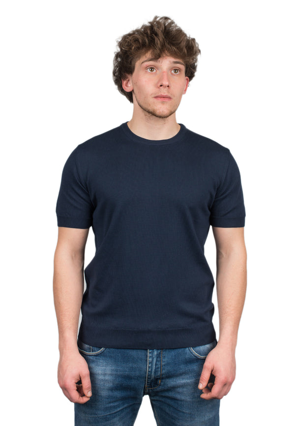 100% cotton short sleeve T-shirt | Dalle Piane Cashmere