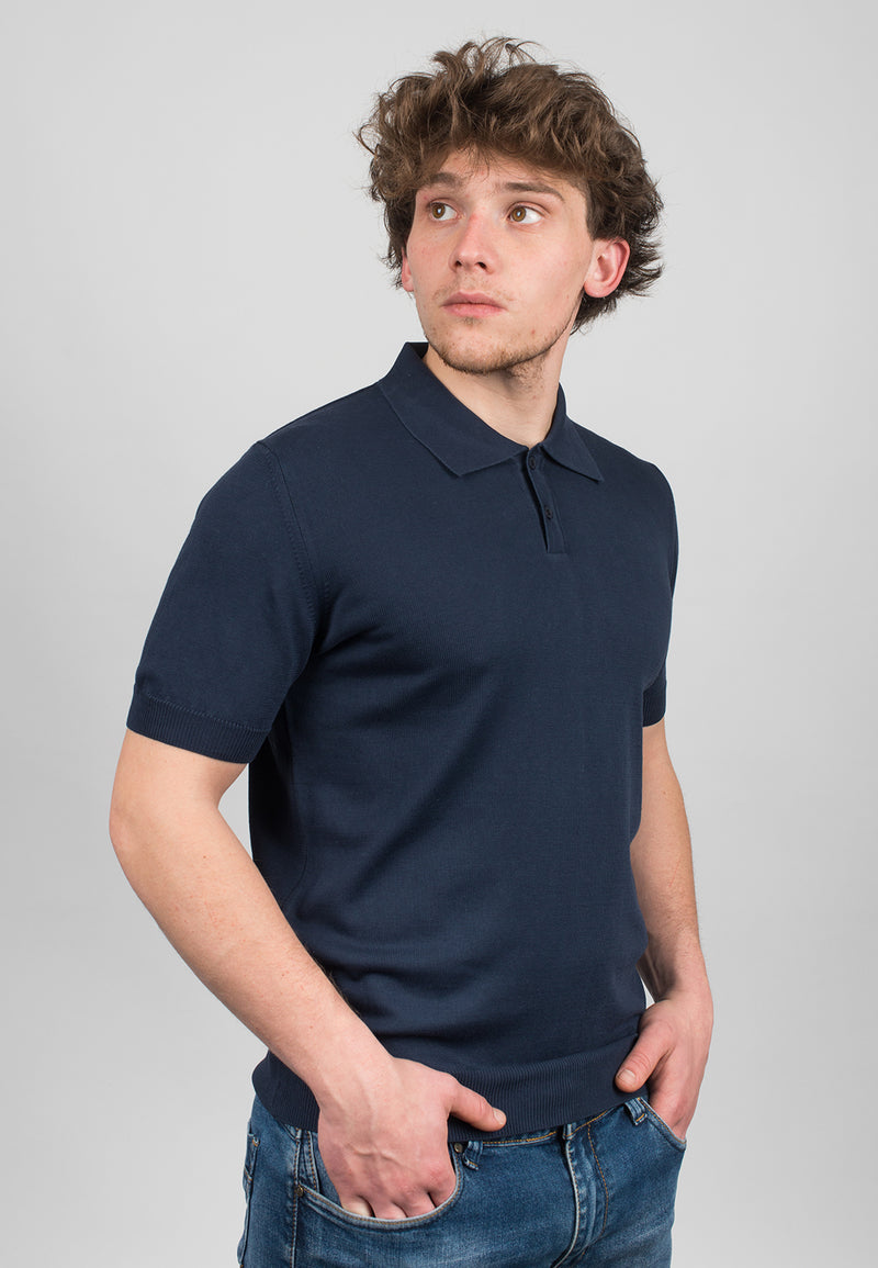 100% cotton Short sleeve polo | Dalle Piane Cashmere