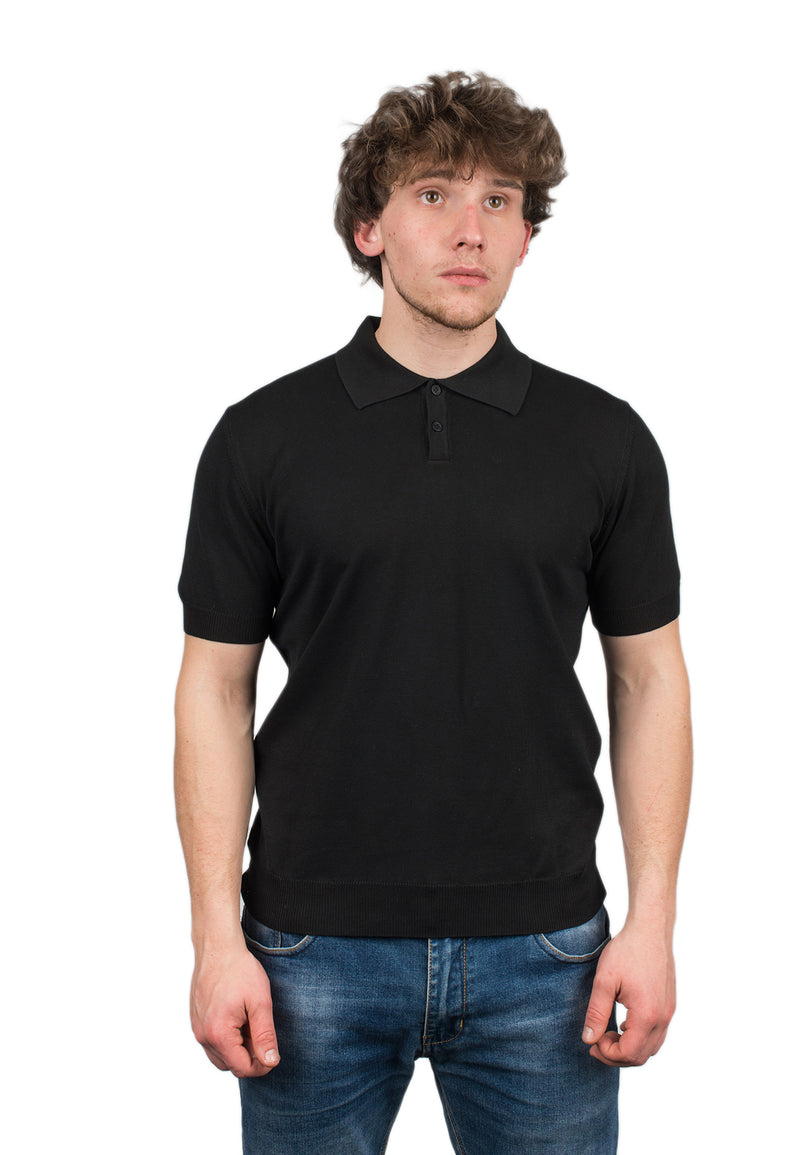 100% cotton Short sleeve polo | Dalle Piane Cashmere