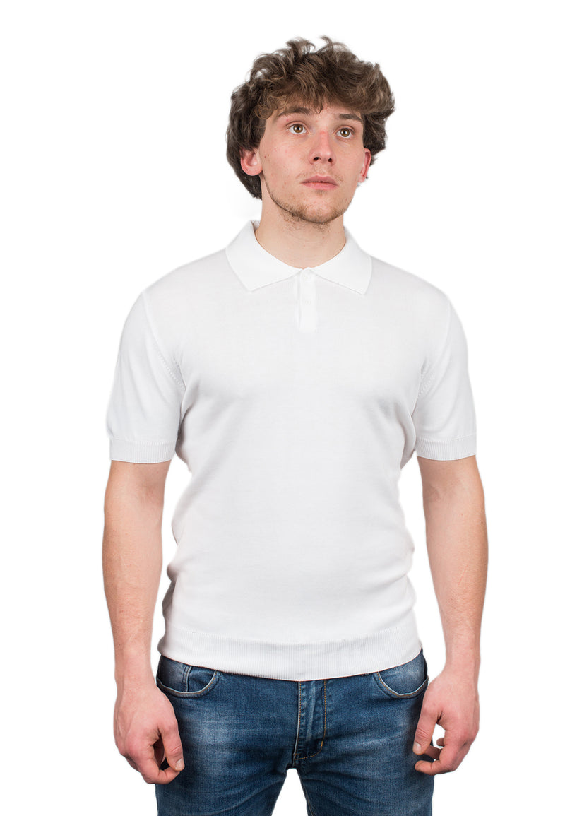 100% cotton Short sleeve polo | Dalle Piane Cashmere