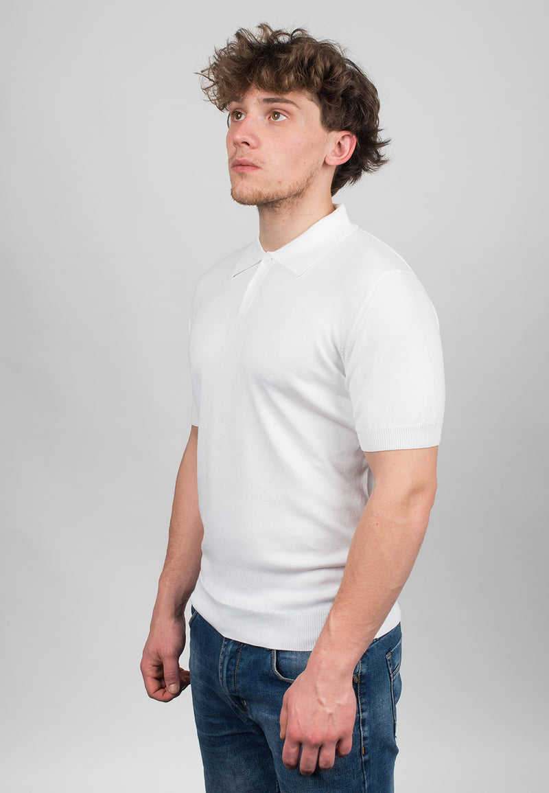 100% cotton Short sleeve polo | Dalle Piane Cashmere