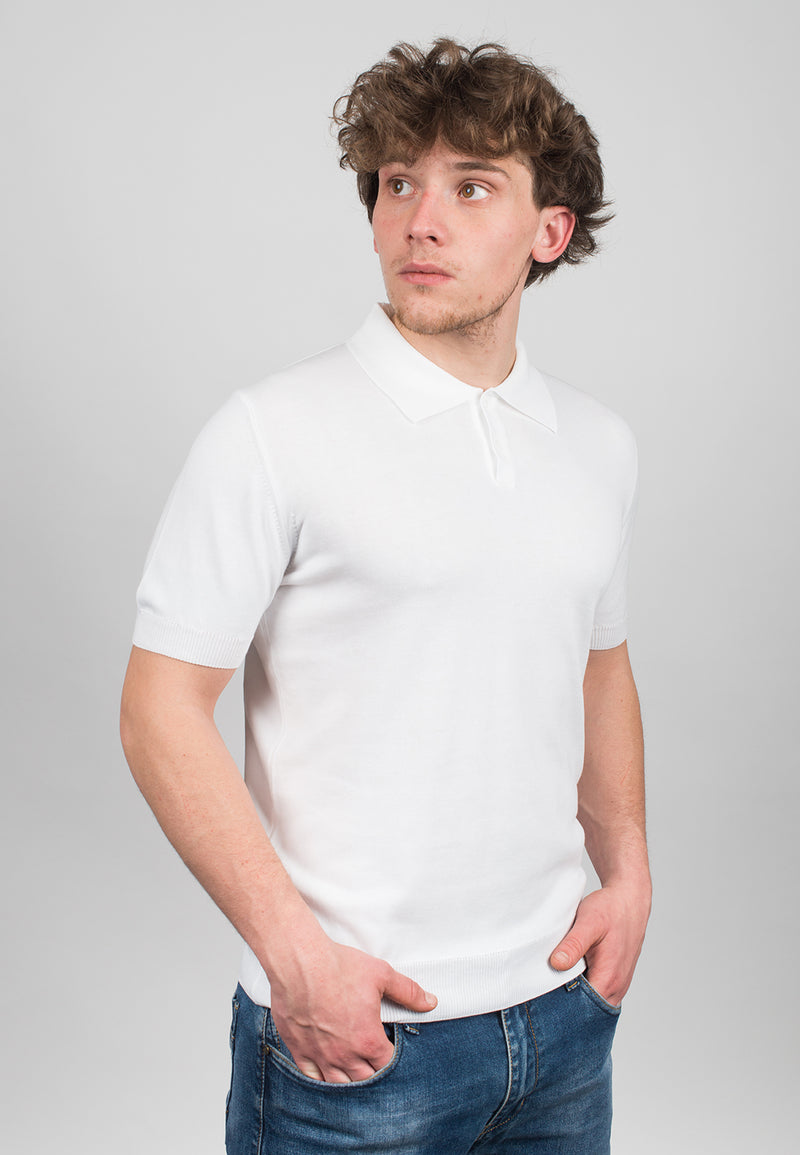 100% cotton Short sleeve polo | Dalle Piane Cashmere