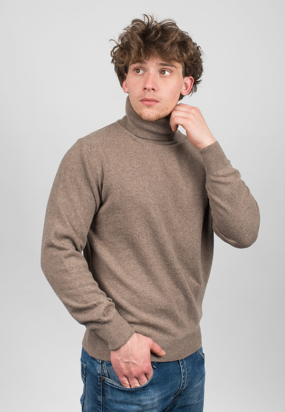 Men's Cashmere Blend Turtleneck, view 21