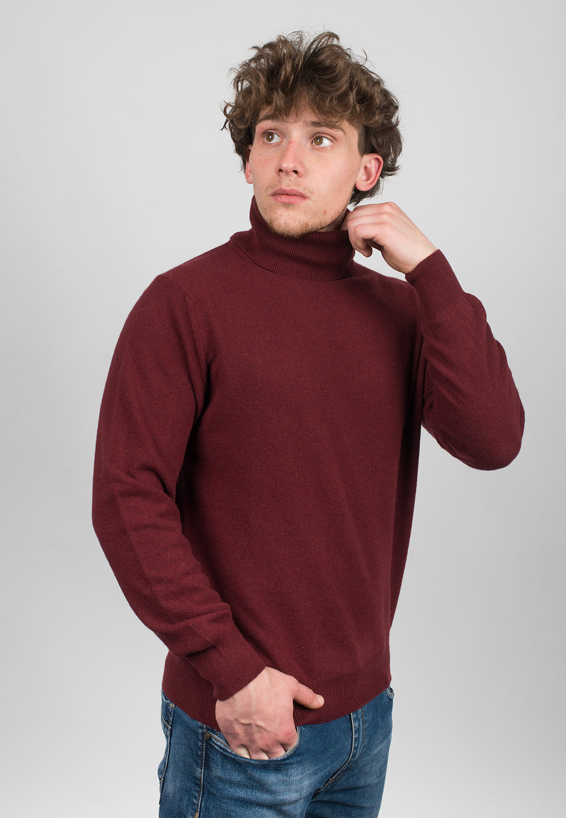 Men's Cashmere Blend Turtleneck, view 24