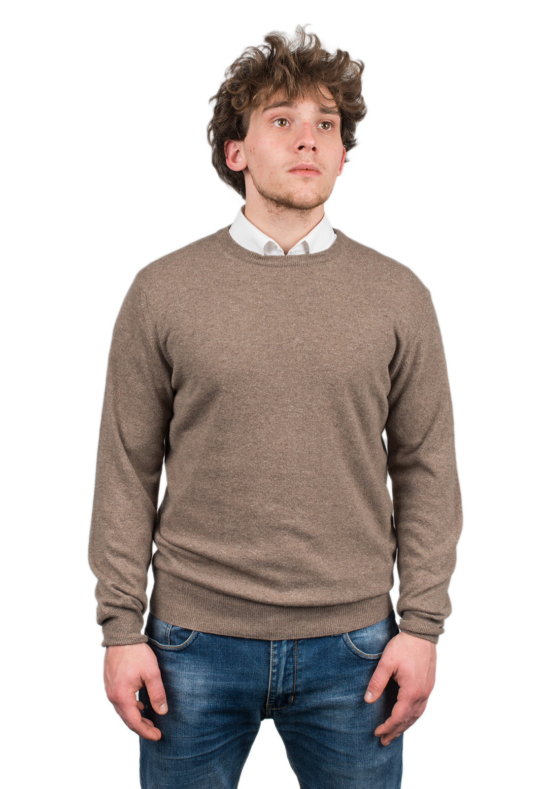 Mink Men's Cashmere Blend Crewneck